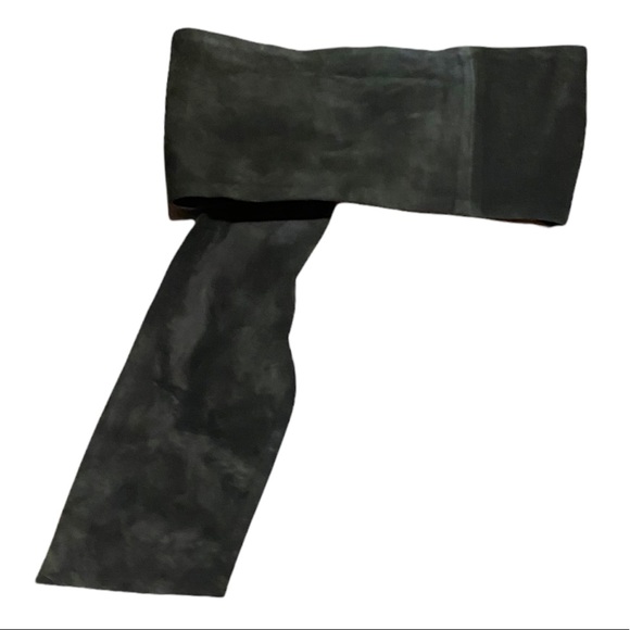 Vintage MaxMara Brown Suede Belt Extra Wide Sz Small - Picture 3 of 4